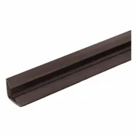 Self-adhesive perimeter door seal with a batwing shape, made from flexible elastomer and rigid PVC in brown. Features a standard adhesive bond for straightforward mounting. Used to seal gaps around fire-rated and smoke-control doors, blocking smoke and drafts to maintain compartmentation