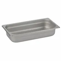 SPRING USA Food Pan: Third Size, Rectangular, 1.8 ga Gauge, 2.63 qt Capacity, 12 7/8 in Overall Lg (MPN 522-66/13)