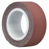 TAPECASE Film Tape: 1 in Wd, 5 yd Lg, 10 mil Thick, Silicone, Polytetrafluoroethylene Film, Red