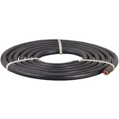 This WESTWARD jumper cable features a 1 ga wire gauge and a 120-inch length with a black jacket. Rated for a maximum current of 119 A, it is designed for custom battery connections in vehicles, industrial equipment, and power systems where flexible cable lengths are required.