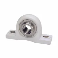 IPTCI BEARINGS Pillow Block Bearing: 1 3/16 in Bore, Polymer, Set Screws, 1 11/16 in Shaft Ht (MPN SUCTP206-19 IP69K)