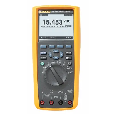 FLUKE Digital Multimeter: TRMS, CAT III 1000V/CAT IV 600V, 1,000 V Max AC Volt Measurement - Standard Feature Multimeters