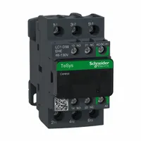 SCHNEIDER IEC Magnetic Contactor: Non-Reversing, 3 Poles, 3NO Contacts, 38 A, 120V AC/48V AC Coil (MPN LC1D38EHE)