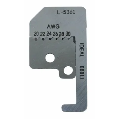IDEAL Replacement Blade Set: 25/32 in Overall Lg, Steel, Less than 6 in, 10F552 - Wire Stripper Replacement Blades