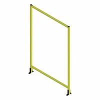 T-Slot Framing System Panel: Stand-Alone, Yellow, 72 in H x 36 in W x 5 1/2 in D, Solid (MPN 48338)