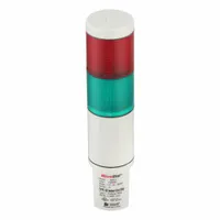 FEDERAL SIGNAL Status Indicator Light: 2 Tier, Green/Red, No Sounder Tier, 9 13/16 in Overall Ht (MPN MSL2-120GR)