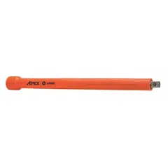 This 3/8" drive impact socket extension has a 10 in overall length and a urethane-covered design that protects work surfaces and reduces noise. It is used with impact wrenches to extend reach in high-torque fastening applications such as automotive repair and industrial assembly.
