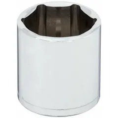 This 3/8" drive hand socket features a 23 mm, 6-point standard configuration for use with metric fasteners. The chrome finish provides corrosion resistance, and the 1-inch overall length allows access in confined spaces. Suitable for general maintenance, automotive repair, and assembly tasks.