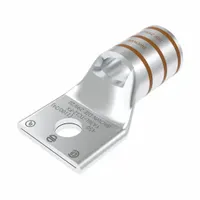 One-hole compression lug for terminating 500 kcmil stranded copper wire to a 1/2 in stud. Suitable for use in switchgear, panelboards, and heavy machinery. RoHS compliant
