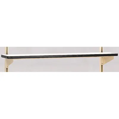 PRO-LINE Shelf Riser: 60 in Overall Wd, 12 in Overall Dp, Beige, Plastic - Risers for Workbenches