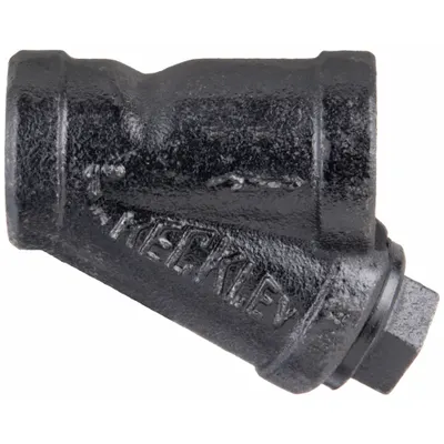 KECKLEY Y Strainer: 1 in, NPT, Mesh, 0.034 in Screen Size, Cast Iron, Graphite - Cast Iron Y Strainers