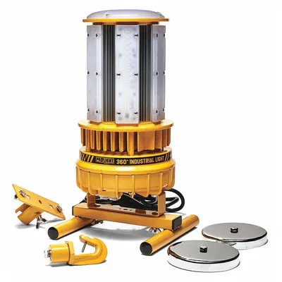 SOUTHWIRE Temporary Job Site Light: LED, 15,000 lm Max Brightness, 15.75 in Max Ht - Floor Stand Lights