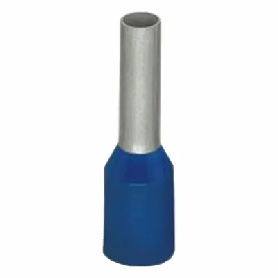 WAGO Wire Ferrule: 14 AWG Max Wire Size, Holds 1 Wire, Blue, Polypropylene - Insulated Ferrules