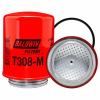 BALDWIN FILTERS Oil Filter: T308-M, 2 3/4"-5 1/2 Thread Size, 4 7/8 in Overall Ht, Oil, Cellulose