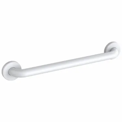WINGITS Wall Grab Bar: Straight, 42 in Lg, 1 1/4 in Dia, Stainless Steel, Painted - Anti-Microbial Grab Bars