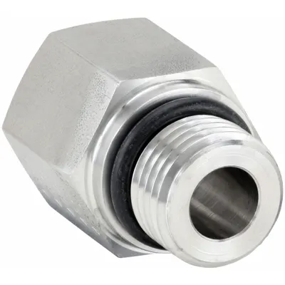 PARKER Metal Pipe Straight: Straight, 316 Stainless Steel, 3/8 in - Extreme Pressure Threaded Pipe Fittings