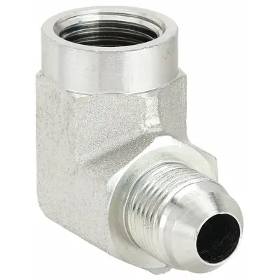 AEROQUIP Hydraulic Hose Adapter: 1/4 in x 3/8 in Fitting Size, Female x Male, NPTF x JIC - NPTF-to-JIC Steel Hydraulic Hose Adapters