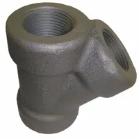 This threaded pipe wye features female NPT threaded connections on all ports, with a 1/2 inch nominal size. Rated for a maximum operating pressure of 3,000 psi, it is used to split or combine flow in high-pressure piping systems