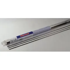 ER309Si/309LSi stainless steel filler rod for TIG welding. 0.045 in diameter, 36 in length, 1 lb pack. Yield strength 64 ksi, tensile strength 87 ksi as welded. Used for joining stainless steels, welding dissimilar metals, and cladding.