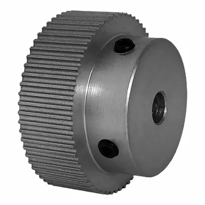 Dayton Timing Pulley: Modified Curvilinear, Fixed, For GT Timing Belt Section - GT Section Fixed-Bore Timing Pulleys with Hub