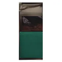 This general purpose swinging door features a green PVC panel with a PVC window, suitable for separating areas in industrial facilities while allowing foot traffic. The single door measures 2 1/2 ft wide by 7 ft high and includes door seals, bumpers, and mounting hardware. It meets USDA standards, making it appropriate for food processing and clean environments