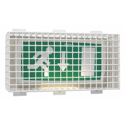 SAFETY TECHNOLOGY INTERNATIONAL Wire Guard: Wire Guard, 8 1/2 in Overall Ht, 17 3/4 in Overall Wd, 5 1/2 in Overall Dp - Emergency Light Covers