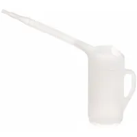Measuring Container: 3 qt Fluid Capacity, 5 in Overall Dia, 9 1/2 in Overall Ht, Translucent, Flex (MPN 94230)