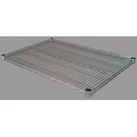 APPROVED VENDOR Wire Shelf: 36 in x 24 in, 1 Shelves, Split Sleeve, 225 lb Load Capacity, Dry, Steel