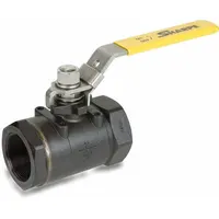 SHARPE Manual Two-Way Ball Valve: 1 1/2 in, Carbon Steel, Straight, FNPT x FNPT, Full Port Ball Port (MPN 4353010480)