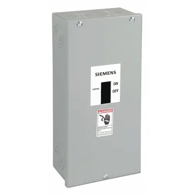 Siemens Circuit Breaker Enclosure: 3 Spaces, 100 A Amps, Surface Mounting - Siemens Circuit Breaker Enclosures