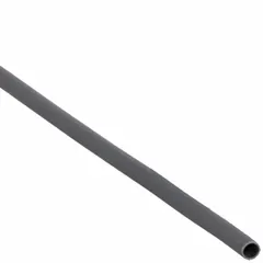 This 3M heat shrink tubing has a 0.06-inch inner diameter before shrinking and 0.03-inch after shrinking. Each piece is 4 feet long, supplied in a 25-piece pack. The tubing is black and used to insulate and protect electrical wires, cables, and connections from moisture, abrasion, and short circuits.