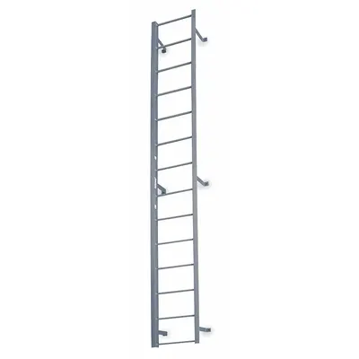 COTTERMAN Fixed Ladder: 12 ft Overall Ht, 22 in Overall Wd, Steel, 300 lb Load Capacity - Fixed Ladders
