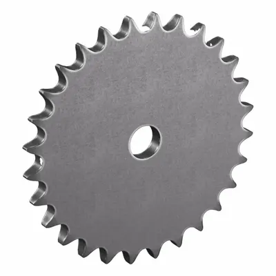 TRITAN Roller Chain Sprocket: No Hub, For Single Strands, 40, 28 Teeth, 4.466 in Pitch Dia - Size 40 Plain-Bore Roller Chain Sprockets