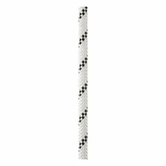 Static kernmantle rope with 7/16 in diameter and 675 lb working load limit. Constructed from nylon in white. Suitable for rigging, climbing, rope access, rescue, and positioning tasks requiring low elongation under load.