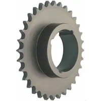 TSUBAKI Sprocket: For 40 Chain, 16 Teeth, 2.563 in Pitch Dia, 2.814 in Outside Dia, Steel, ANSI (MPN 40BTL16)