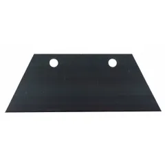 Standard-end replacement scraper blade designed for use with compatible scraper tools. Suitable for removing paint, adhesive, and debris from flat surfaces in construction and maintenance tasks.