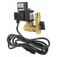 SPEEDAIRE Timed Electric Auto Drain Valve: 1/2 in NPT Pipe, 1/4 in Drain, 15.5 gpm, 208 V to 240 V