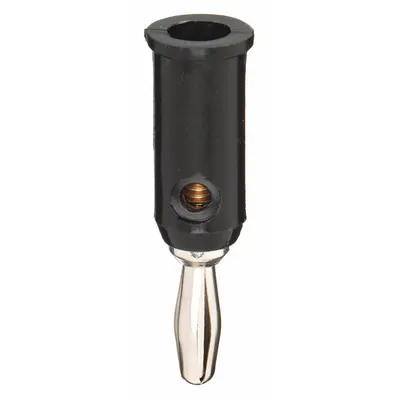 POMONA Banana Plug: 1 1/2 in Lg, Beryllium Copper/Brass, Polypropylene, 5,000 V Max Volt - Banana Plugs