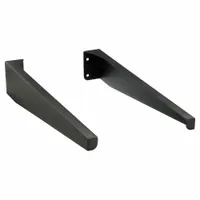 VIDEO MOUNT PRODUCTS Wall Mounting Arms: Screws, Wall, Steel, Antistatic, Black, DVR-WA