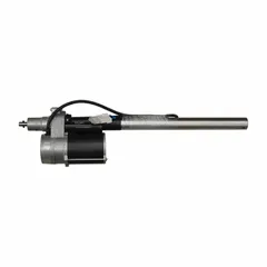 This silver head actuator is designed for use with Invacare healthcare beds, compatible with manufacturer part number BE1180/76. It adjusts the head section of the bed to support patient positioning and caregiver access.
