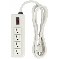 TRIPP LITE Outlet Strip: 4 Outlets, 6 ft Cord Lg, 15 A Current, Not UL Rated for Healthcare, Beige (MPN 4SPDX)