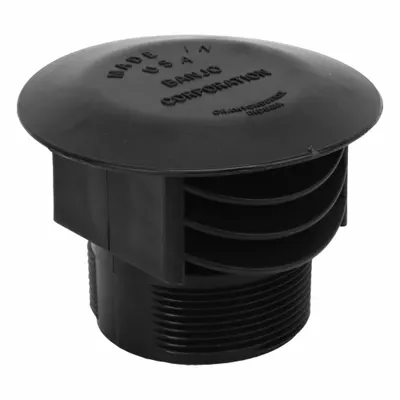BANJO Pipe Cap: Polypropylene Body - Swirl-Prevention Caps