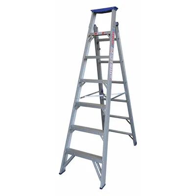 TIVOLI Combination Ladder: 2 Configurations, Aluminum, 300 lb Load Capacity, 23 lb Wt - Extending Multifunction Ladders