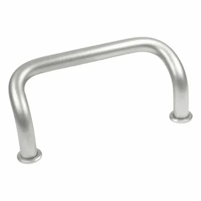 JW WINCO Pull Handle: Threaded Holes, Stainless Steel, Silver, 0.31 in - Load-Rated Offset Pull Handles
