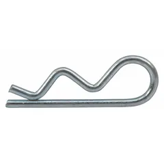Replacement hairpin clip for Dayton electric wire rope hoists. Compatible with model 4GU72. Used to secure wire rope connections during hoist maintenance and repair.