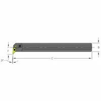 ULTRA-DEX USA Indexable Boring Bar: S20T MVUNR3 (MPN 957-000-418)
