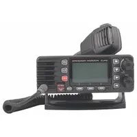 The GX1400 is a vehicle-mounted VHF marine radio for vessel-to-vessel and vessel-to-shore communication. It operates in analog and digital modes with DSC and GPS, delivering 25 W across 66 channels. Features include an alphanumeric display, menu system, and IPX8 waterproof rating, covering 156.025–161.6 MHz