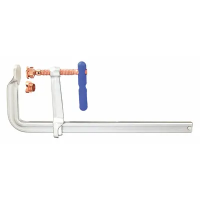 WILTON Bar Clamp: Extra Heavy Duty, Coated T Handle, 18 in Jaw Opening - Max, 7 in Throat Dp - Spatter-Resistant Bar Clamps