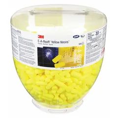 Refill pack of uncorded, roll-down disposable earplugs for use with 3M dispensers. Bullet-shaped foam earplugs provide a noise reduction rating of 33 dB. Suitable for hearing protection programs in industrial settings where consistent, high-attenuation earplugs are required.