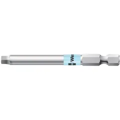 This power bit features a #1 hex drive size and an overall length of 3-1/2 inches. It is classified as Imperial type and Standard industry size. Suitable for driving screws in general industrial fastening applications.